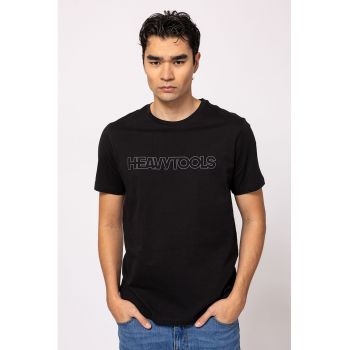 Tricou de bumbac cu imprimeu logo