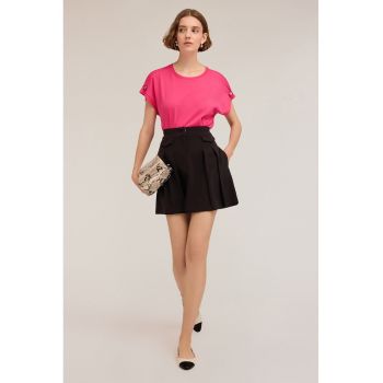 Tricou din bumbac cu decolteu rotund