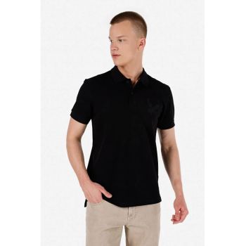 Tricou Polo Cu Maneca Scurta De Barbati Negru Regular Fit CL1068148