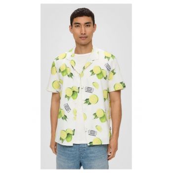 Camasa barbati cu maneca scurta - imprimeu cu lime - Regular fit