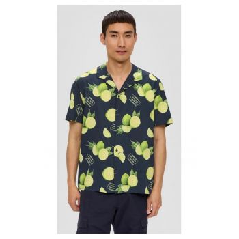Camasa barbati cu maneca scurta - imprimeu cu lime - Regular fit