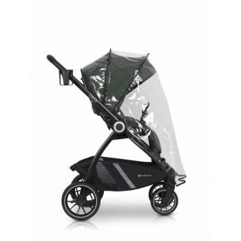 Carucior 2 in 1 pentru copii Euro-Cart Crox, compus din doua piese distincte, cadrul de aluminiu, Roti mari, Scaun reversibil, capotina si husa de picioruse, cu Geanta si accesorii incluse, pana la 22 kg, Jungle