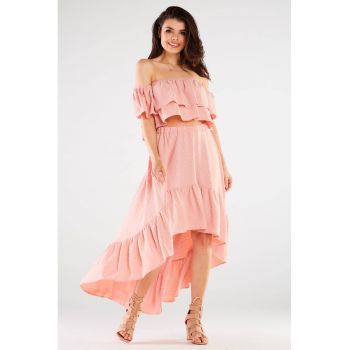 Fusta Midi Casual Poliester A331