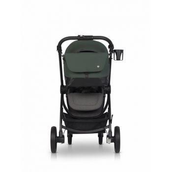 Geanta multifunctionala pentru mamici Euro Cart, compatibila carucioarelor Corso si Crox, cu un compartiment si buzunare, impermeabila si complet rigida, dimensiune 44 x 27 x 14 cm, Jungle