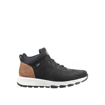 Ghete barbati -  Piele de caprioara - Negru/Maro -