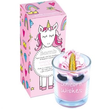 Lumanare parfumata 160g Unicorn Wishes Piped Candle Bomb Cosmetics