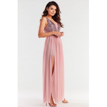 Lunga Rochie Fara maneca A486