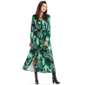 Lunga Rochie Floral Maneca lunga Print A324