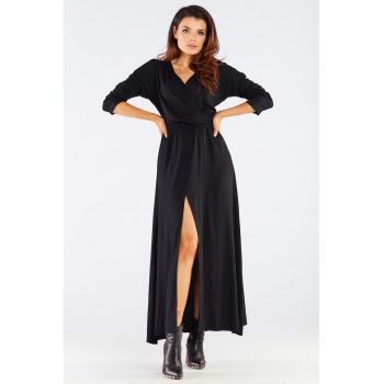 Midi Rochie Maneca lunga - Casual - Viscoza A454