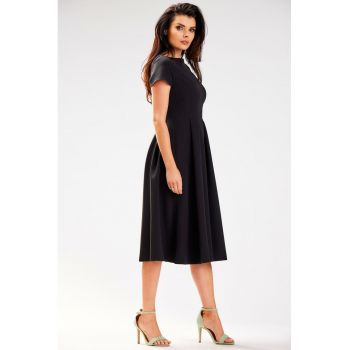 Midi Rochie Maneca scurta - La baza gatului A569