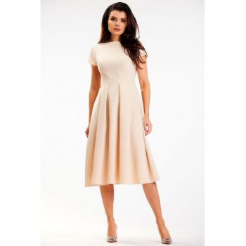 Midi Rochie Maneca scurta - La baza gatului A569