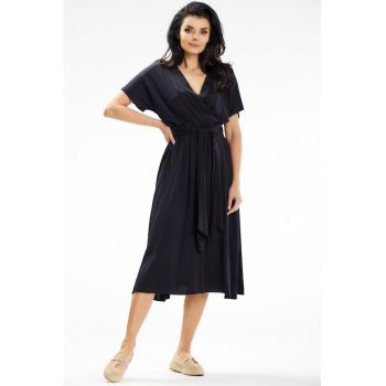 Midi Rochie Maneca scurta Lejer A642