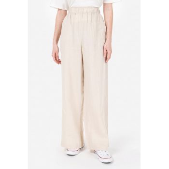 Pantaloni ampli cu talie elastica