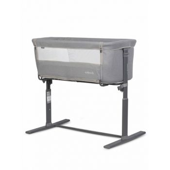 Patut Co-Sleeper 2 in 1 pentru copii Colibro Nap Bassinet, cu saltea inclusa, inaltime reglabila pe 9 nivele si unghi de inclinare de 30 de grade, dimensiuni 90 x 58 cm, Dove