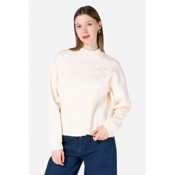 Pulover cu imprimeu floral