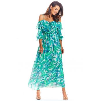 Rochie Floral Maneca trei sferturi A311