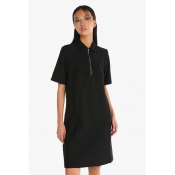 Rochie mini cu guler polo