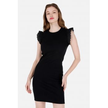 Rochie scurta din bumbac cu croiala bodycon
