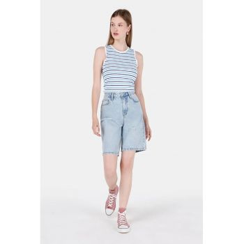 Short / Pantaloni Scurti De Dama Albastru Regular Fit CL1068615
