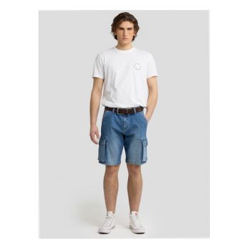 Bermude cargo din denim Morris 418