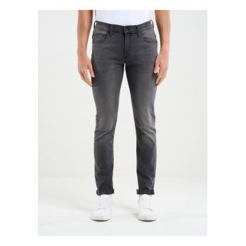 Blugi barbati  model Deric 893 - skinny -gri - denim de inalta calitate