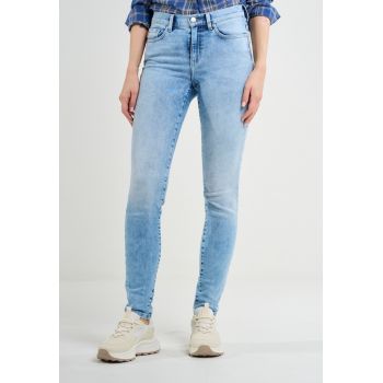 Blugi skinny cu talie medie Adela