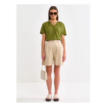 BLUZA UNI CU DECOLEU IN V KORTINI SS 303