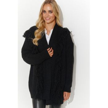Cardigan lejer cu franjuri -