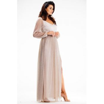 Lunga Rochie Maneca lunga - Elegant A626