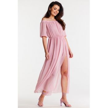 Lunga Rochie Maneca scurta A515
