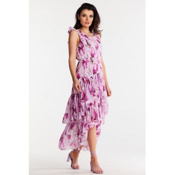 Midi Rochie Floral Fara maneca A500