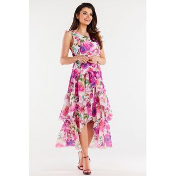 Midi Rochie Floral Fara maneca A500
