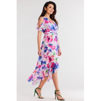 Midi Rochie Floral Maneca scurta A508