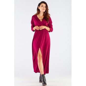 Midi Rochie Maneca lunga - Casual - Viscoza A454