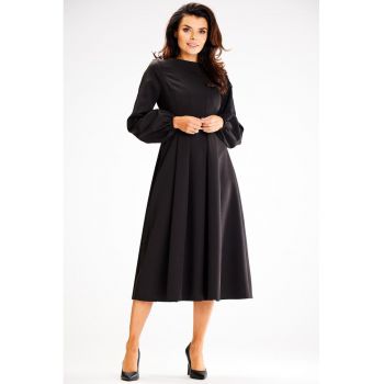 Midi Rochie Maneca lunga - Evazat A595