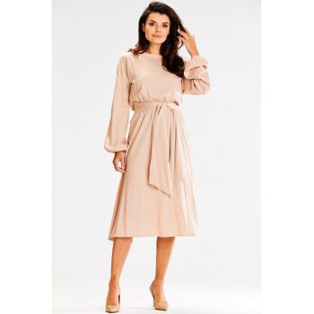Midi Rochie Maneca lunga - Viscoza - Casual A602