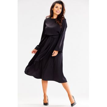 Midi Rochie Maneca lunga - Viscoza - Casual A602