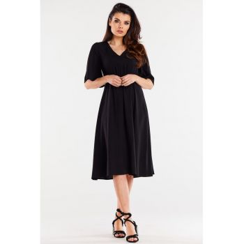 Midi Rochie Maneca scurta Casual Dreapta A518