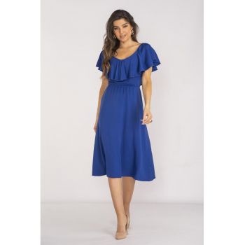 Midi Rochie Maneca scurta Rotund A659