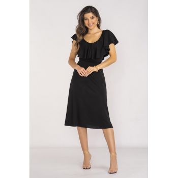 Midi Rochie Maneca scurta Rotund A659