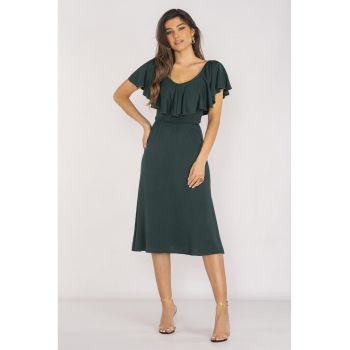 Midi Rochie Maneca scurta Rotund A659