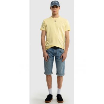 Pantaloni scurti barbati  Conner 223 - albastru deschis - cinci buzunare - bumbac