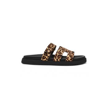 Pantofi din piele cu par scurt