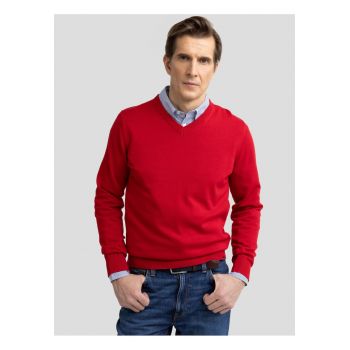 Pulover uni cu decolteu in V Vassic 603