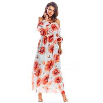 Rochie Floral Maneca trei sferturi A311