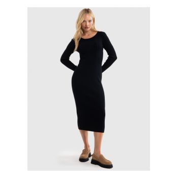 Rochie midi bodycon Bodinia - Negru