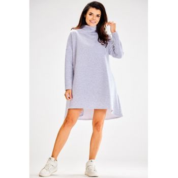 Scurta Rochie Maneca lunga - La baza gatului - Asimetric A609