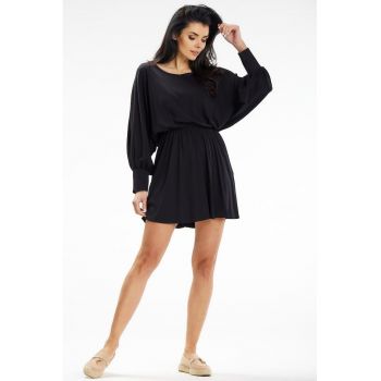 Scurta Rochie Maneca lunga - Rotund A640