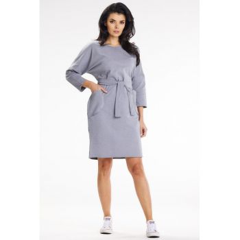Scurta Rochie Maneca trei sferturi Bumbac A654
