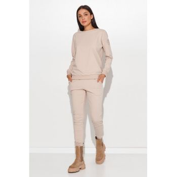 Set de bluzon si pantaloni lungi - Bej deschis